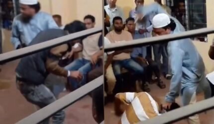 বড়লেখায় ডাব চুরির অভিযোগে সাবেক ছাত্রদল নেতাসহ দুজনকে প্রকাশ্যে জুতাপেটা, ভিডিও ভাইরাল