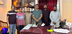 বড়লেখা থানার ওসির সঙ্গে হাজীগঞ্জ বাজার ব্যবসায়ী সমিতির নেতৃবৃন্দের মতবিনিময়