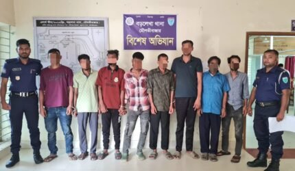 বড়লেখায় মাদক কারবারিসহ বিভিন্ন মামলার ৮ আসামি গ্রেপ্তার