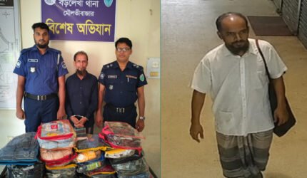 বড়লেখায় সোনারগাঁ বেবীজোনে চুরির ঘটনায় চোর গ্রেপ্তার, ৯৯টি শার্ট উদ্ধার